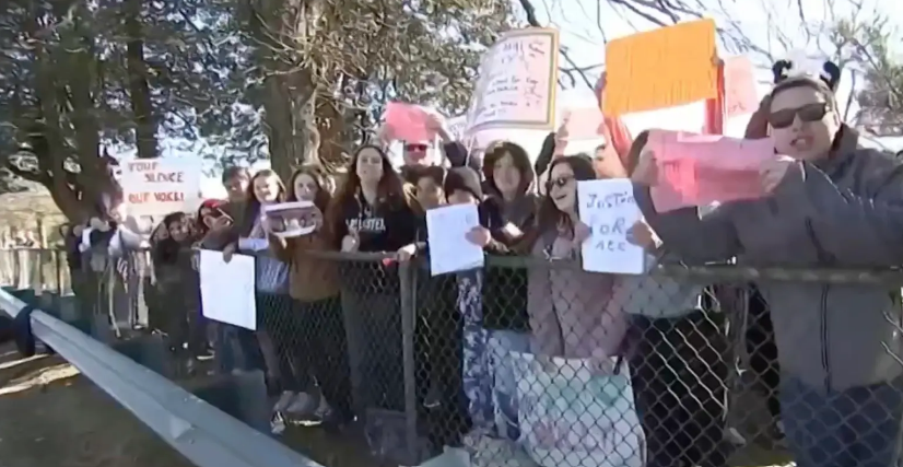 school protest