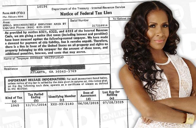 Sheree Whitfield RHOA Tax Lien