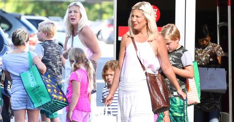 Tori spelling shops target money problems