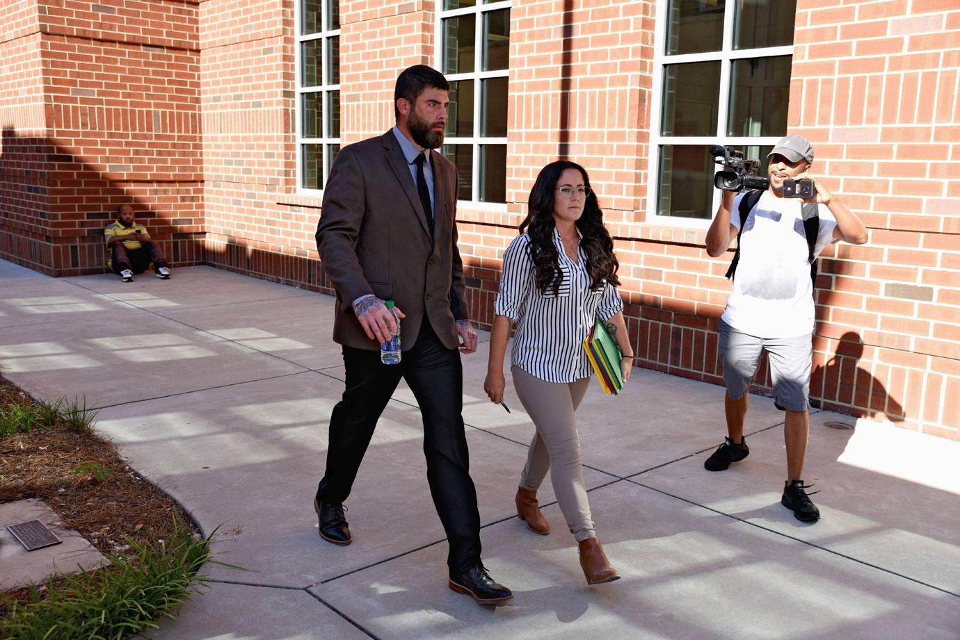 Jenelle Evans and David Eason arrive at court on Tuesday, June 25 without their children yet again.