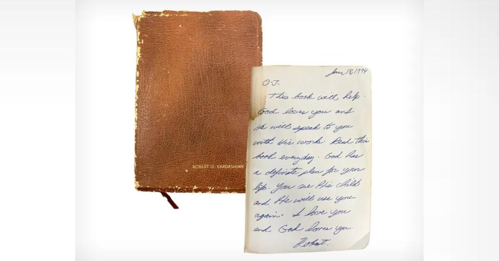 O.J. Simpson's Bible From Robert Kardashian Sells For Over 80K