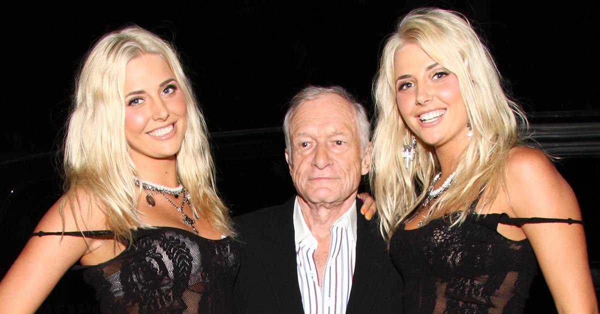 hugh hefners ex karissa shannon twins hosting larry flint hustler