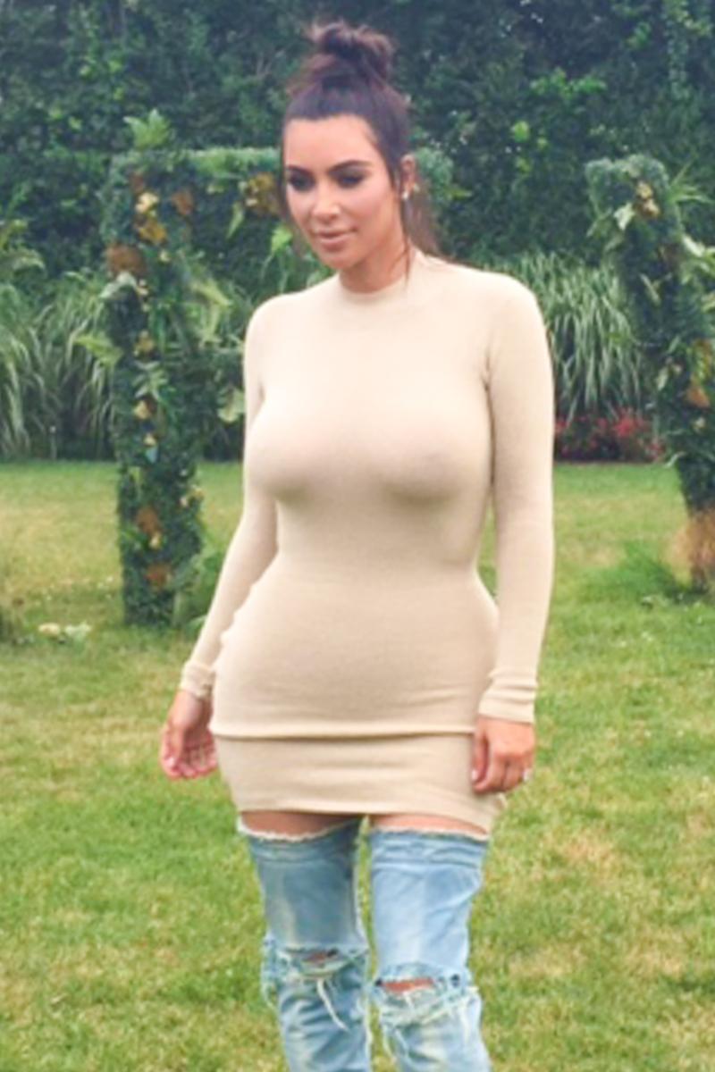 Kim Kardashian Nude Nipples