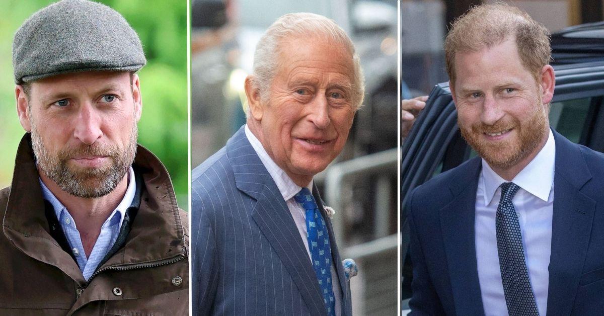 Photo of Prince William, King Charles III, Prince Harry