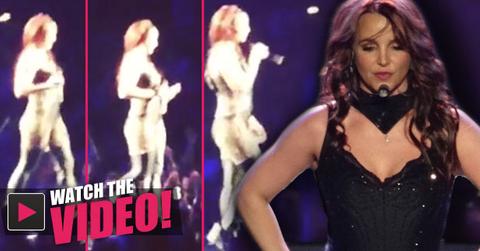 //britney spears forgets to sing into mic as vocal track plays on during vegas show plagued by reports of lip synching