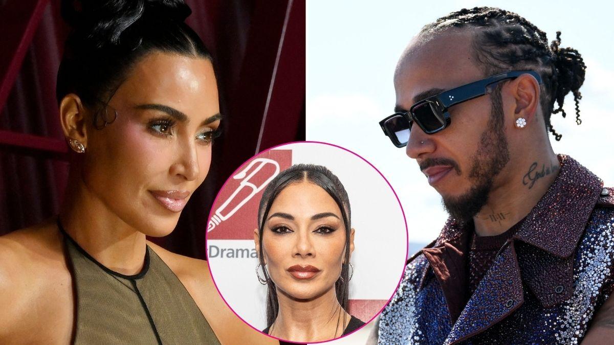 picture of Kim Kardashian, Nicole Scherzinger and Lewis Hamilton