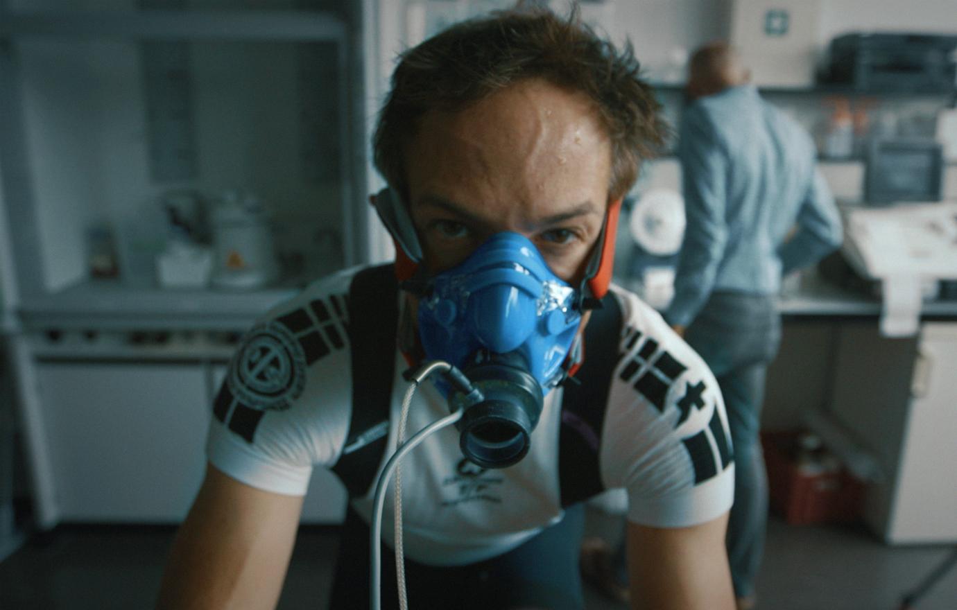 One of the subjects of Icarus hit the cycling machine in the documentary that exposed Russian doping in Olympic sports.