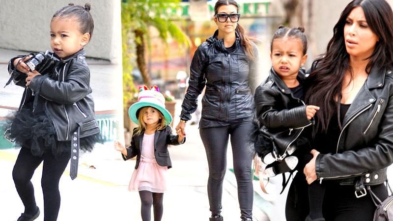 //kim kardashian north west leather jackets ballet class pp