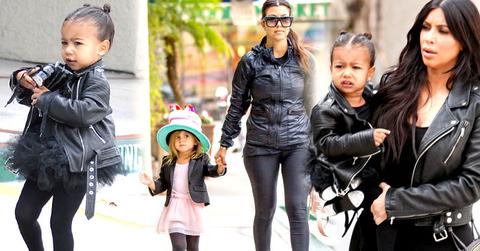 //kim kardashian north west leather jackets ballet class pp