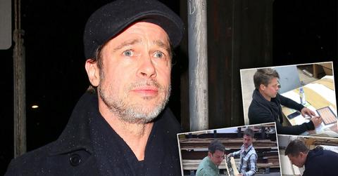 brad pitt woodworking project after divorce
