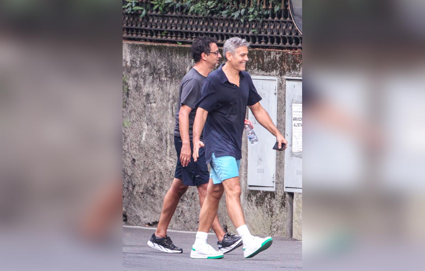 //george clooney tired exhausted twins birth