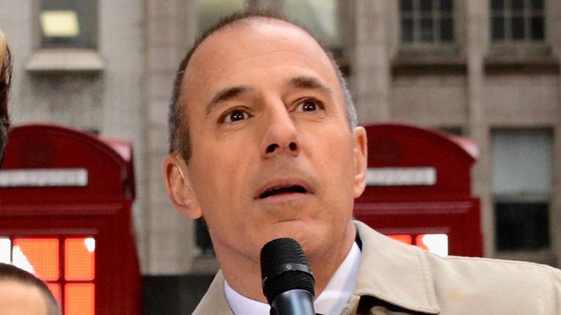 Matt Lauer on set for The Today Show.