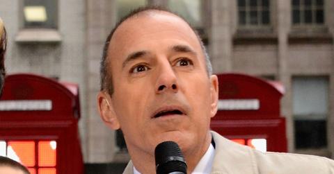 Matt Lauer on set for The Today Show.