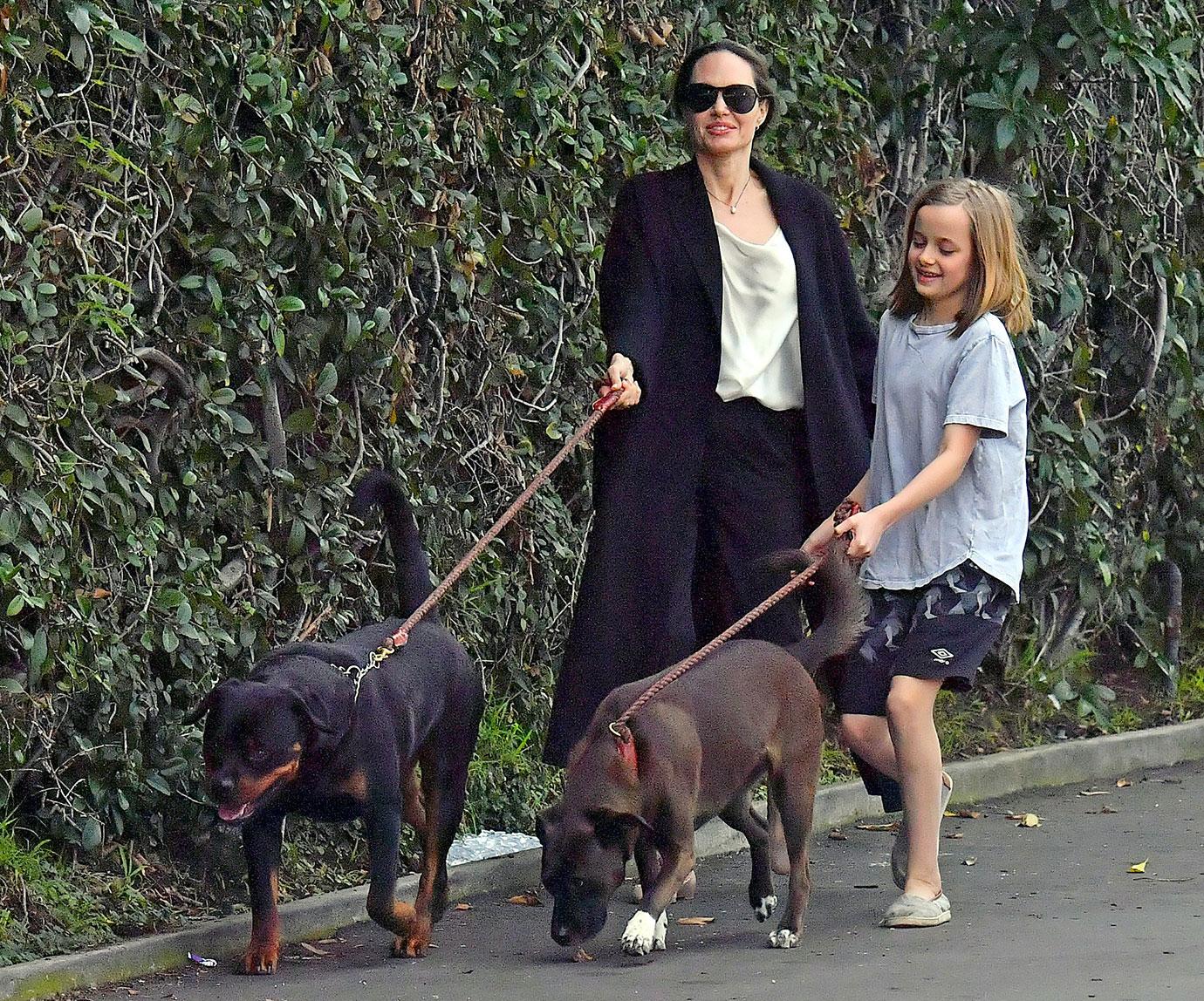 Angelina Jolie & Vivienne In LA After Brad Pitt Golden Globes Snub