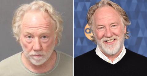 Timothy Busfield's mugshot alongside a photo of Timothy Busfield