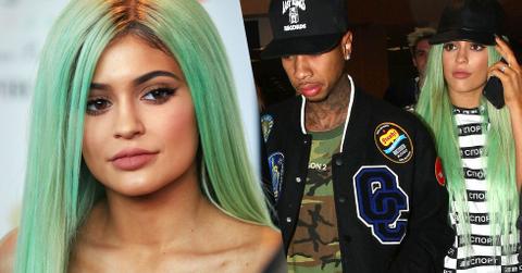 Kylie Jenner Green Hair Lips Kris Jenner Disapproved