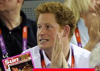 //prince harry sun publish photos