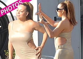 //mariah carey nude dress weight