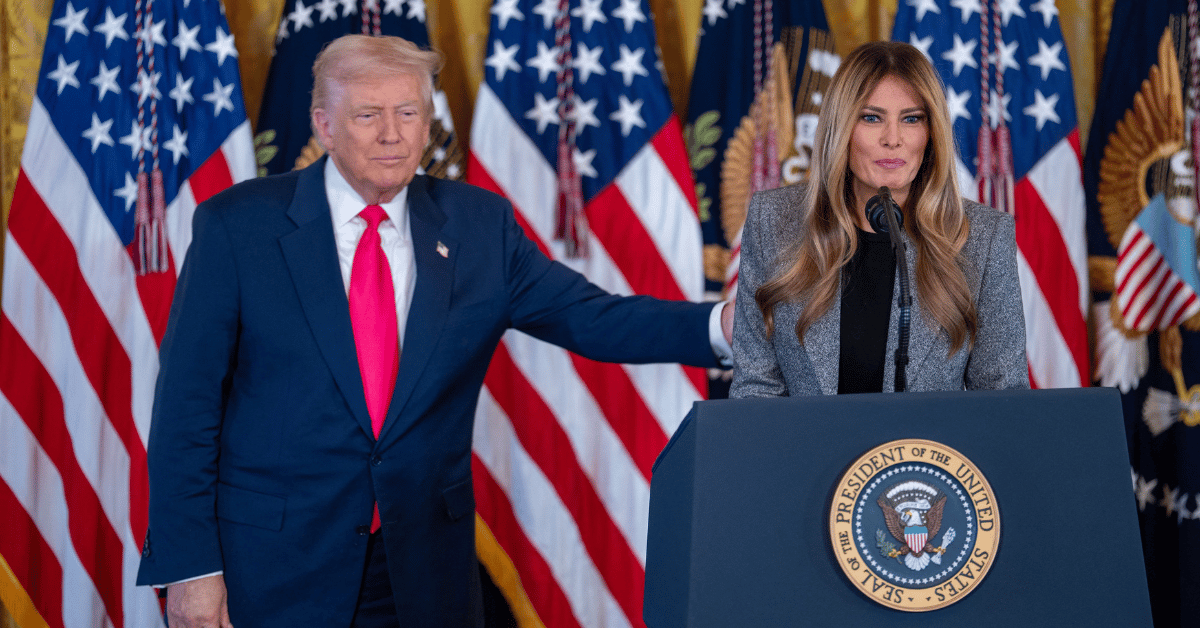 Photo of Donald and Melania Trump