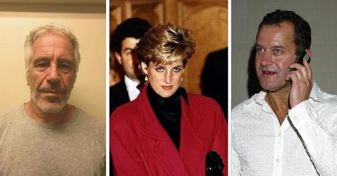 Photo of Jeffrey Epstein, Princess Diana and Paul Burrell