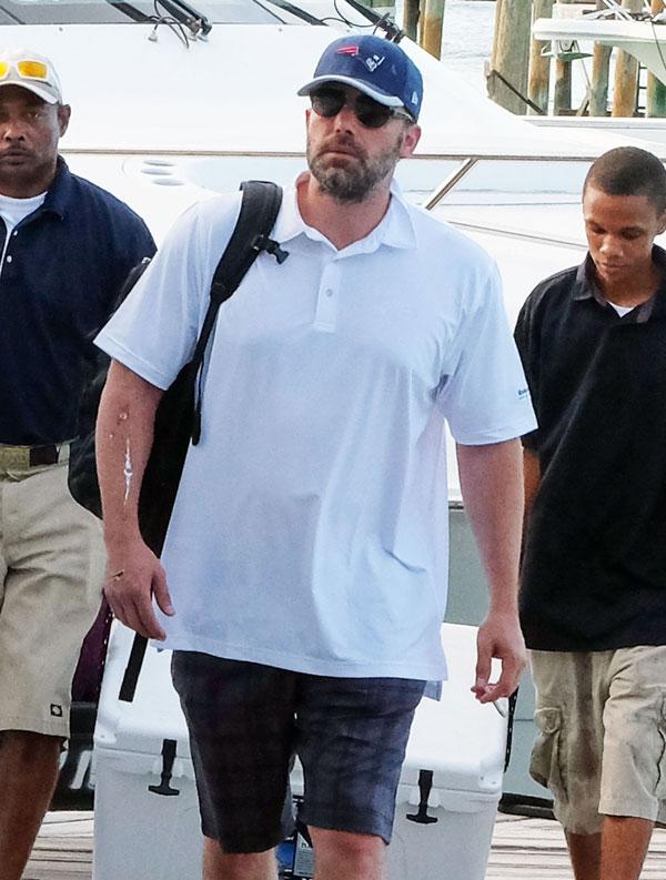 //ben affleck post divorce announcement vacation photos with jennifer garner in bahamas