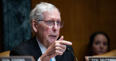A man was seen at Mitch McConnell's Washington, D.C., home.