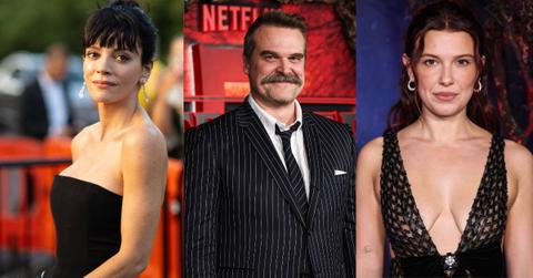 Photo of Lily Allen, David Harbor, Millie Bobby Brown