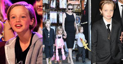 //brad pitt angelina jolie consult shiloh dressing boy pp
