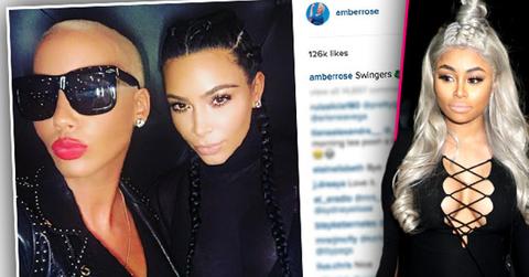 Amber Rose Kanye West Feud Parties Kim Kardashian Blac Chyna