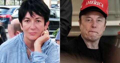 photo of Ghislaine Maxwell and elon musk