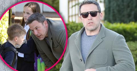 Ben Affleck Takes Son Samuel To School