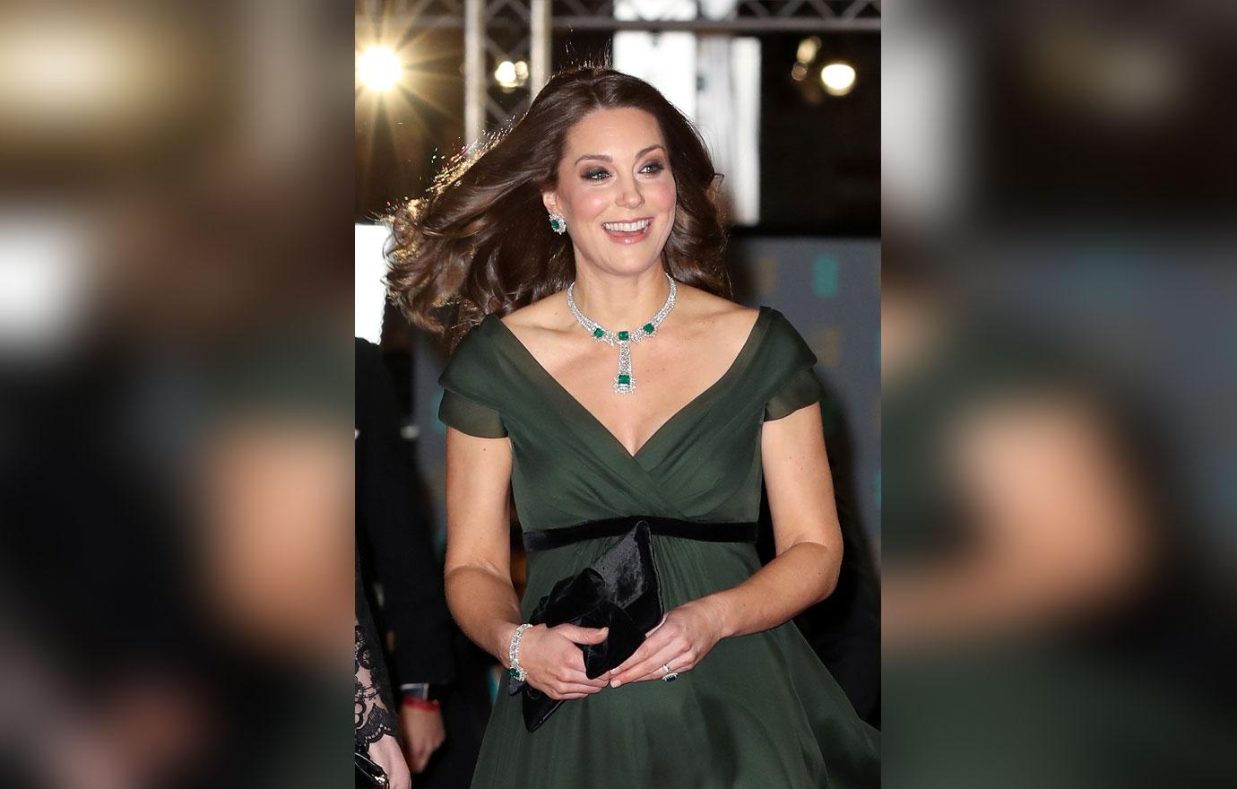 //kate middleton big baby bump at baftas