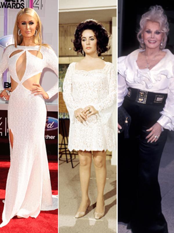 //paris hilton elizabeth taylor zsa zsa gabor