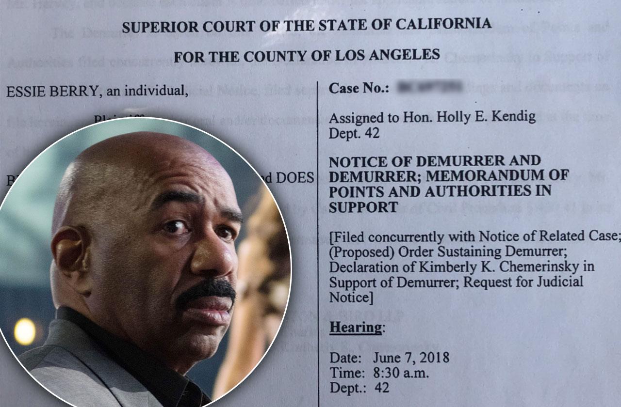 steve harvey challenges complaint accused stalking harassment new lawsuit essie berry