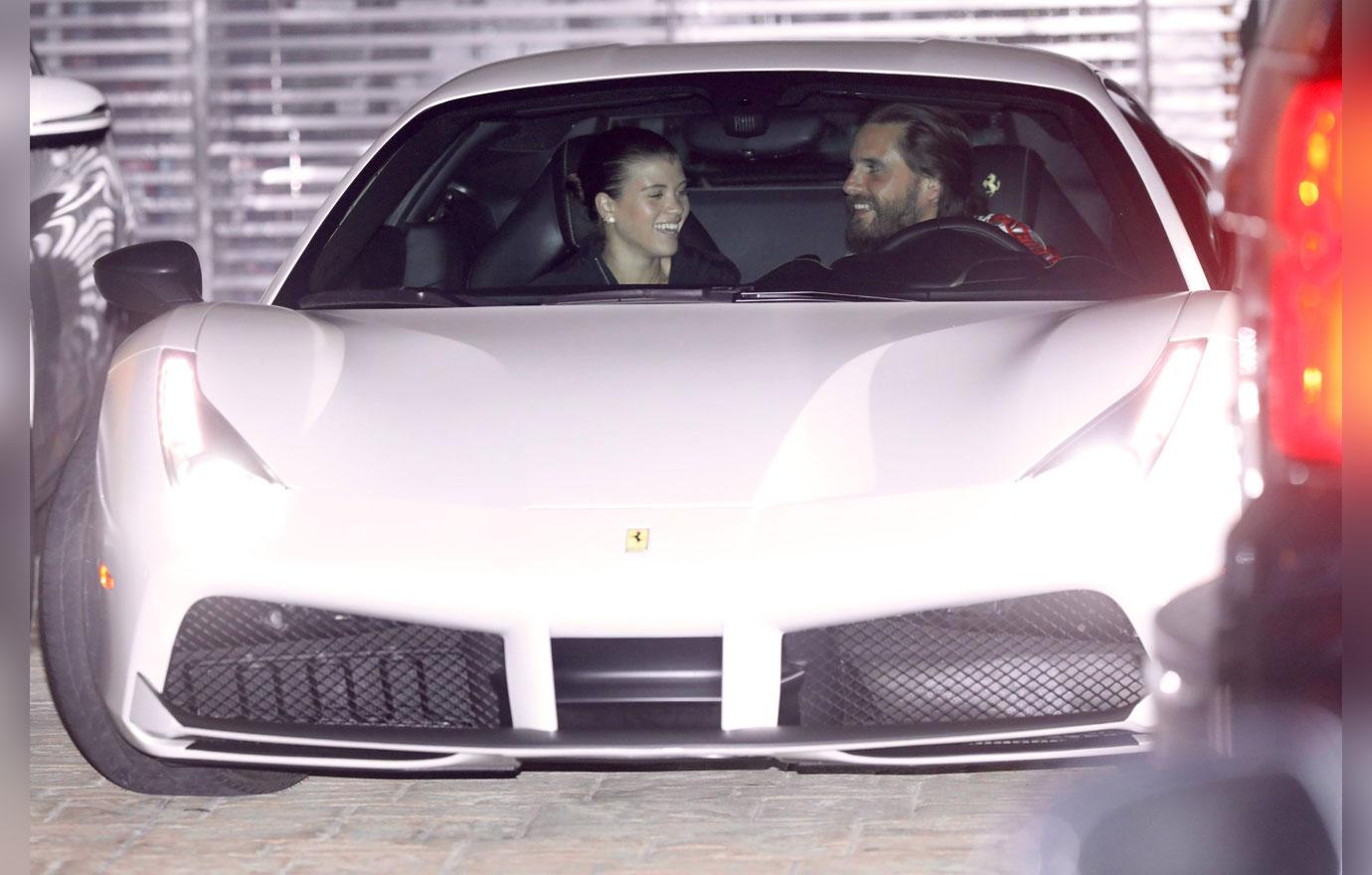 Scott Disick And Sofia Richie Leave Restaurant Date