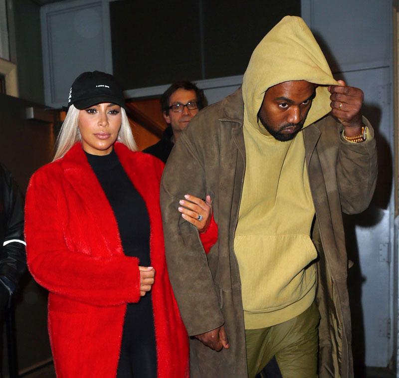 Kim Kardashian & Kanye West Photos -- Hamilton On Broadway In NYC