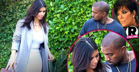 //kanye west kim kardashian fighting marriage business kris forbid divorce pp sl
