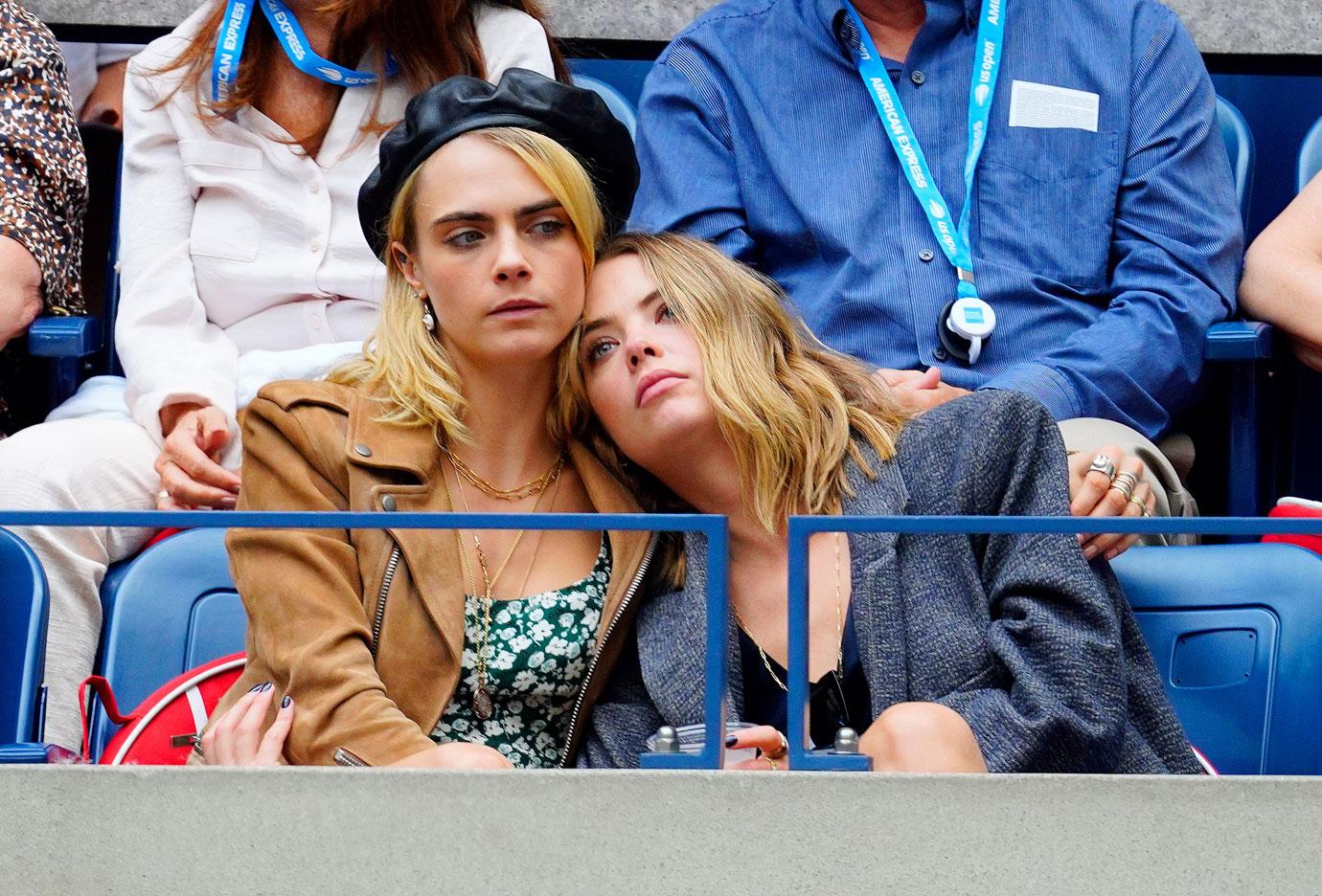 Cara Delevingne & Girlfriend Ashley Benson Kiss On Us Open Date