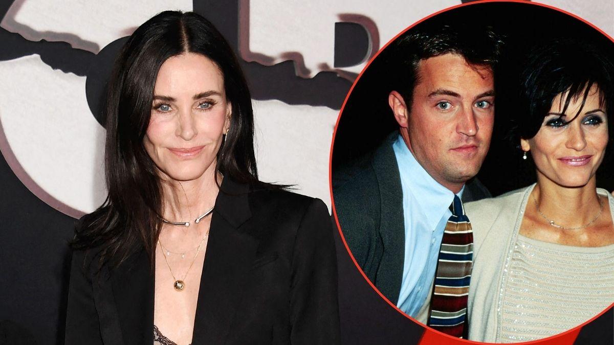 Courteney Cox said she can still 'sense' Matthew Perry around her.