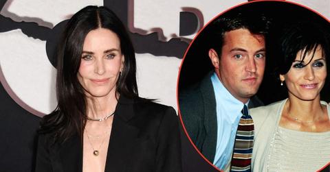Courteney Cox said she can still 'sense' Matthew Perry around her.