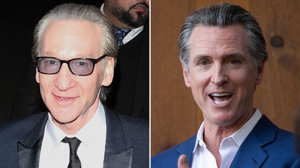 image of Bill Maher and Gavin Newsom