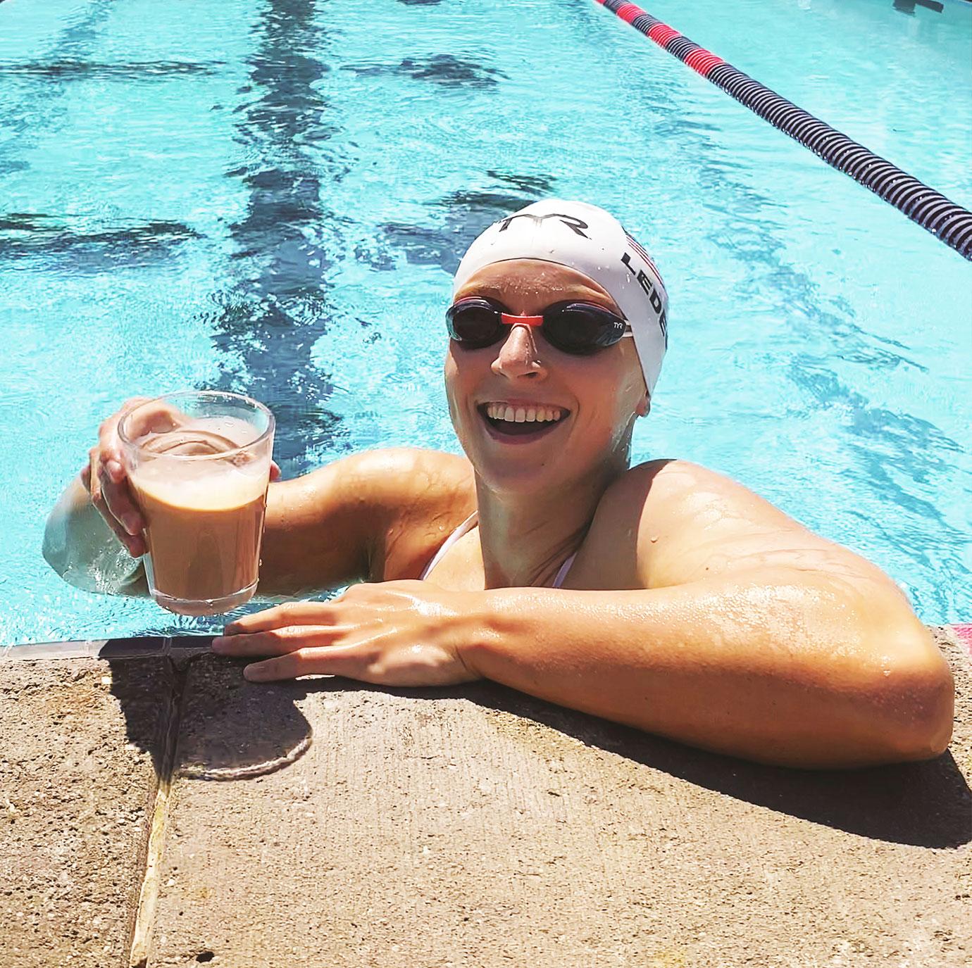 Katie Ledecky Joins the Got Milk Challenge