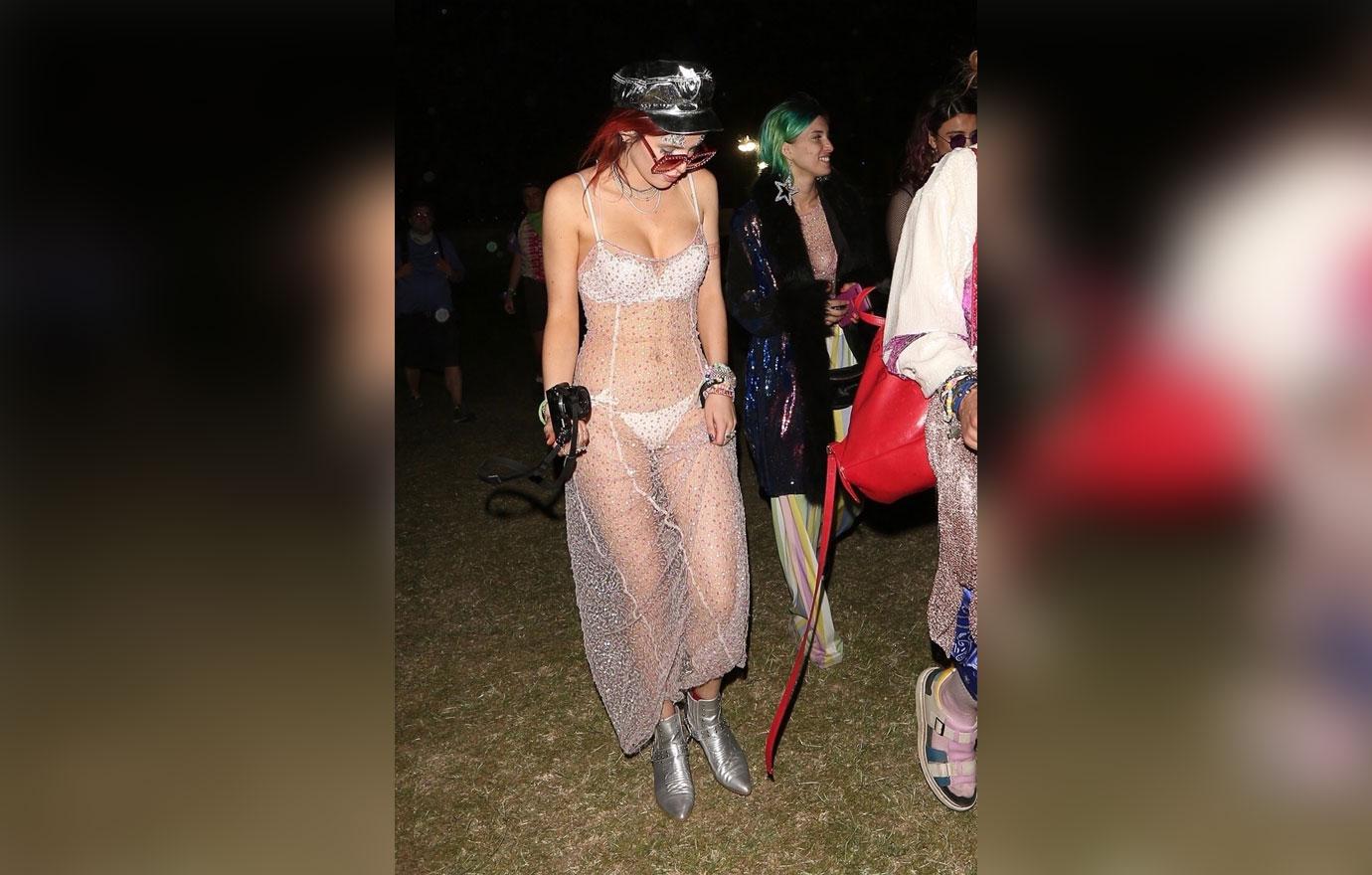 //bella thorne wears revealing outfit coachella music festival