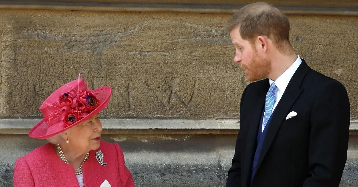Photos of Queen Elizabeth and Prince Harry