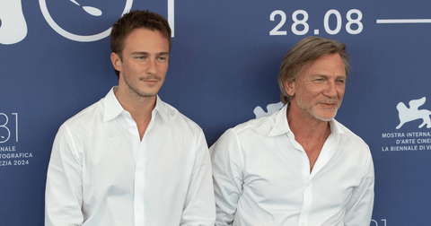 Drew Starkey and Daniel Craig.