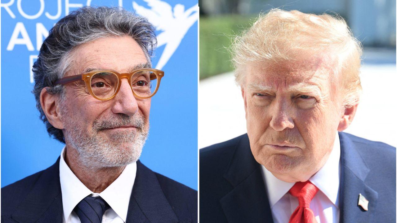 picture of Chuck Lorre and Donald Trump