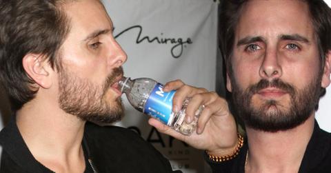 Scott Disick Drinks Water In Las Vegas