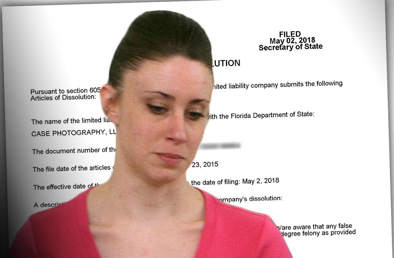 //Casey Anthony Photography Business Dissolved pp