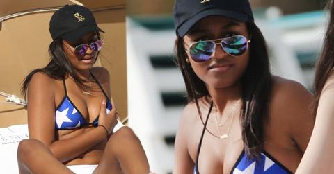 Sasha Obama Naked Bikini Miami Partying President Obama Daughters