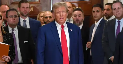 donald trump lashes out at judge after storming out of defamation trial